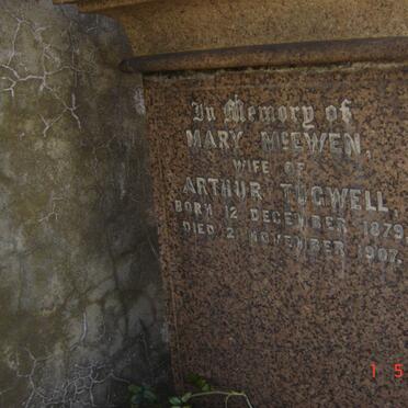TUGWELL Mary nee McEWAN 1879-1907