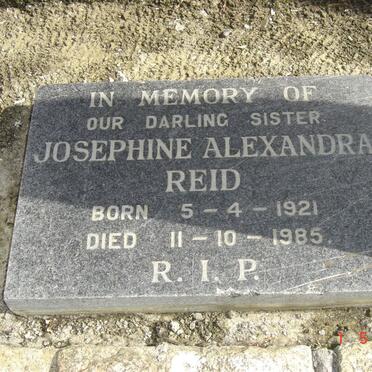 REID Josephine Alexandra 1921-1985