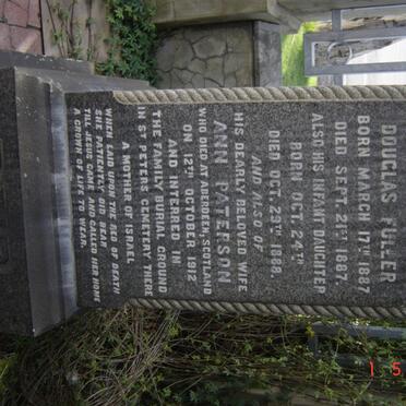 REID Douglas Fuller 1887-1887 :: REID Infant daughter 1888-1888