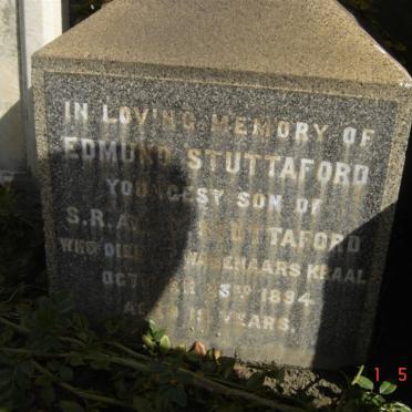 STUTTAFORD Edmund -1894