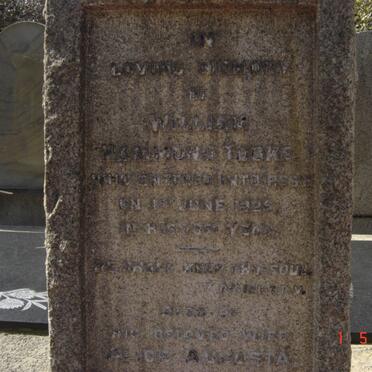 TOOKE William Hammond -1925 &amp; Alice Augusta -1944