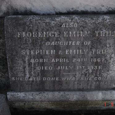 TRILL Stephen 1830-1922 &amp; Emily DURHAM -1911 :: TRILL Stephan ? -1895 :: TRILL Florence Emily 1867-1931