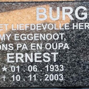BURGER Ernest 1933-2003