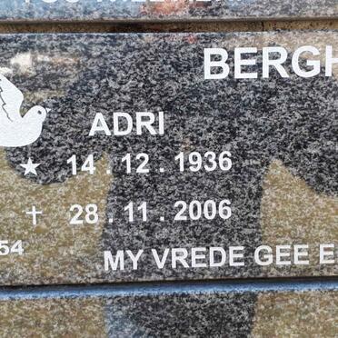 BERGH Adri 1936-2006