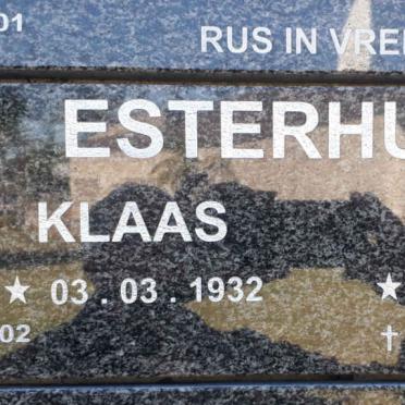 ESTERHUYSE Klaas 1932- &amp; Alida 1932-2020