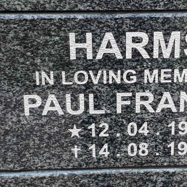 HARMSE Paul Francois 1959-1994