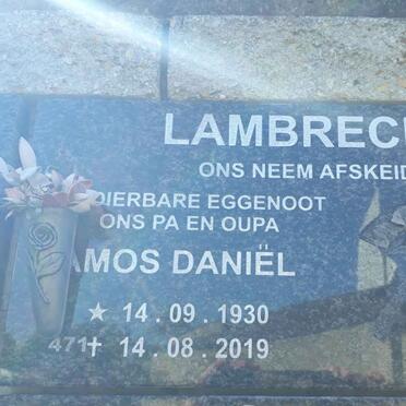 LAMBRECHTS Amos Daniël 1930-2019