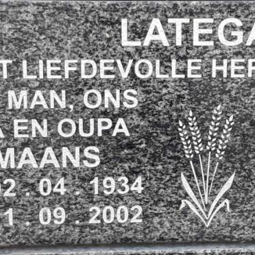 LATEGAN Maans 1934-2002