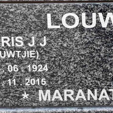 LOUW Floris J.J. 1924-2015 &amp; Alida H. DIPPENAAR 1923-2012