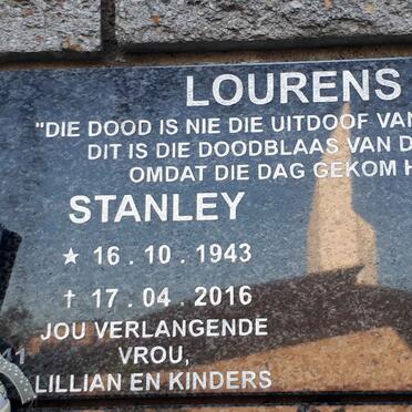 LOURENS Stanley 1943-2016