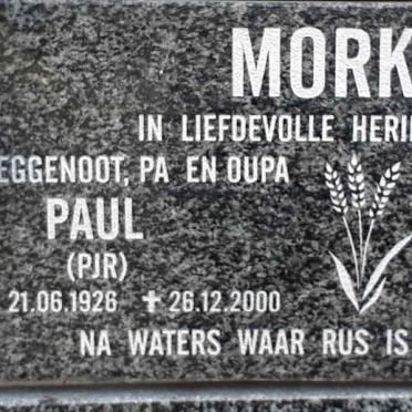 MORKEL P.J.R. 1926-2000