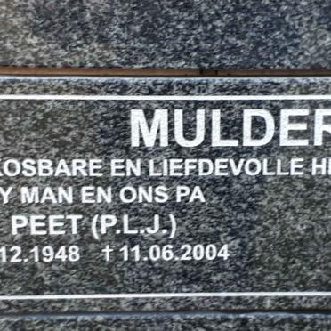 MULDER P.L.J. 1948-2004