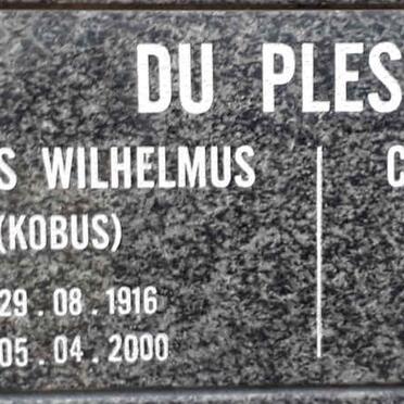 PLESSIS Jacobus Wilhelmus, du 1916-2000 &amp; Catherina Elizabeth 1918-2005