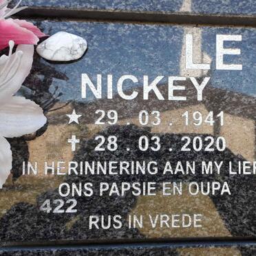 ROUX Nickey, le 1941-2020