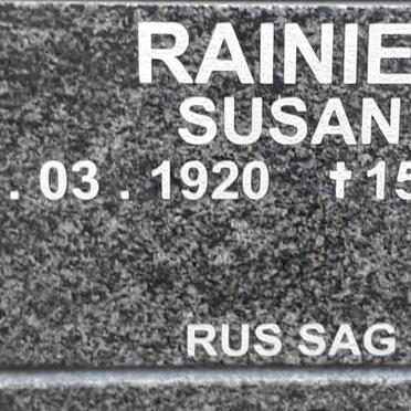 RAINIER Susan 1920-2006