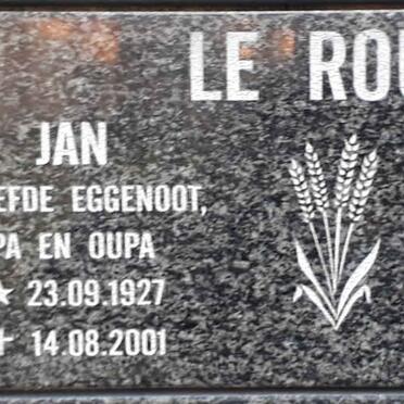 ROUX Jan, le 1927-2001 &amp; Santie 1936-2021
