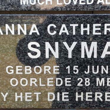 SNYMAN Johanna Catherina 1924-1996
