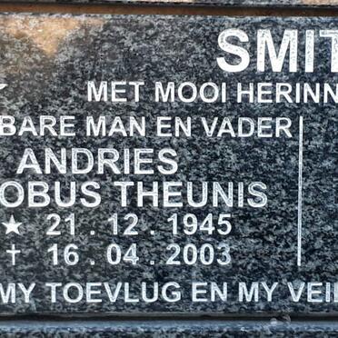 SMITH Andries Jacobus Theunis 1945-2003