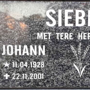 SIEBERT Johann 1928-2001 &amp; Trudie 1927-2021