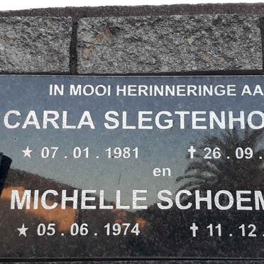 SLEGTENHORST Carla 1981-1996 :: SCHOEMAN Michelle 1974-2014