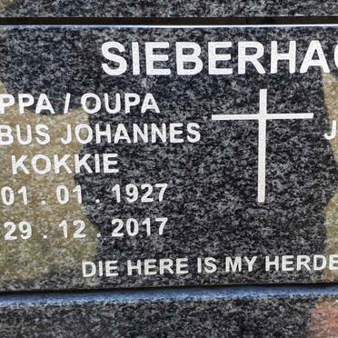 SIEBERHAGEN Jacobus Johannes 1927-2017 &amp; Johanna Jacoba 1928-2017
