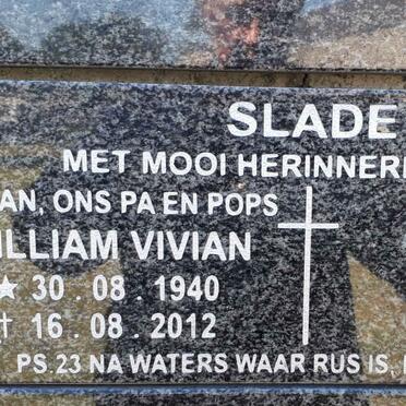 SLADE William Vivian 1940-2012