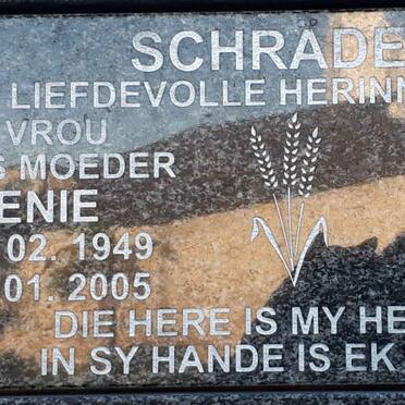 SCHRADER Dienie 1949-2005
