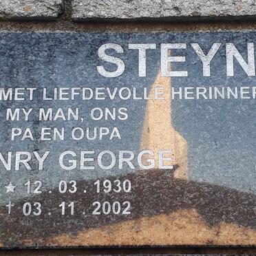 STEYN Henry George 1930-2002