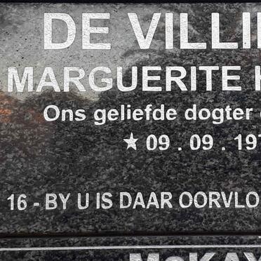 VILLIERS Marguerite Helene, de 1973-