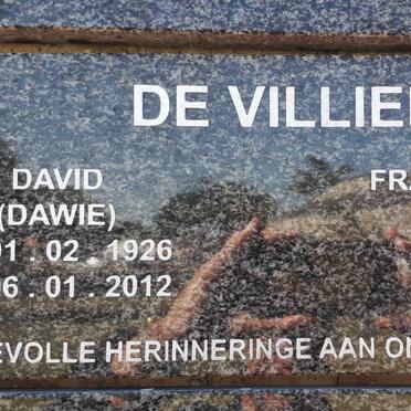 VILLIERS David, de 1926-2012 &amp; Francina Florentina 1932-2009
