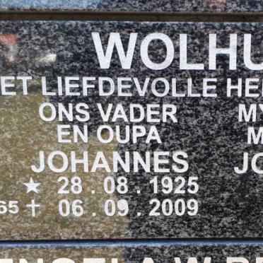 WOLHUTER Johannes 1925-2009 &amp; Johanna Maria 1929-2006