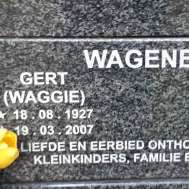WAGENER Gert 1927-2007 &amp; Merien 1937-2008