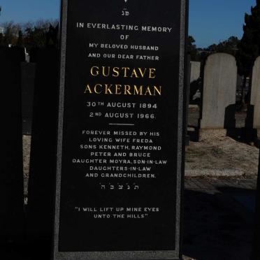 ACKERMAN Gustave 1894-1966