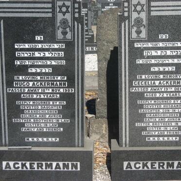 ACKERMANN Hugo -1989 &amp; Cecelia -1987