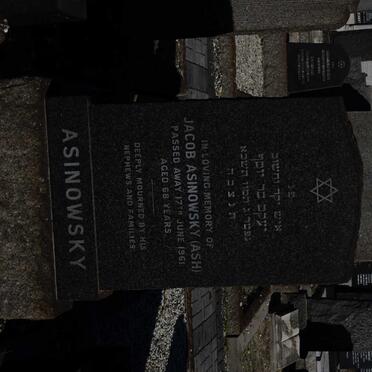 ASINOWSKY Jacob -1961