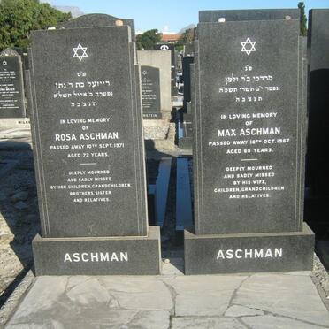 ASCHMAN Max -1967 &amp; Rosa -1971