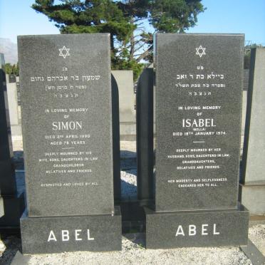 ABEL Simon -1990 &amp; Isabel -1974