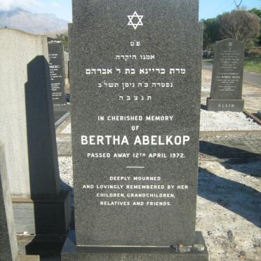 ABELKOP Bertha -1972