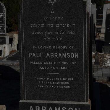 ABRAMSON Paul -1971