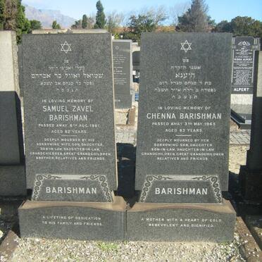 BARISHMAN Samuel Zavel -1961 &amp; Chenna -1965