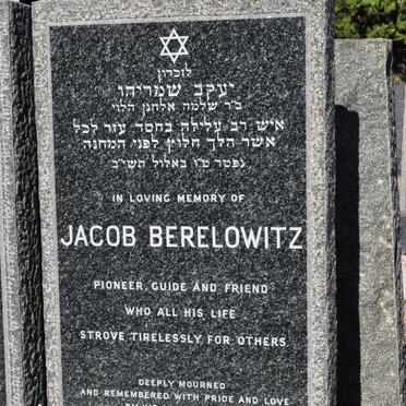 BERELOWITZ Jacob 1892-1952