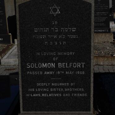 BELFORT Solomon -1968