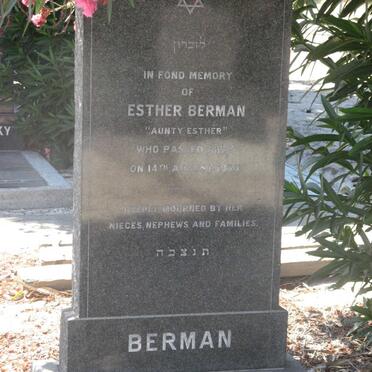 BERMAN Esther -1965