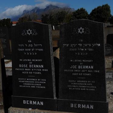 BERMAN Joe -1962 &amp; Rose -1966