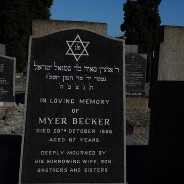 BECKER Myer -1966