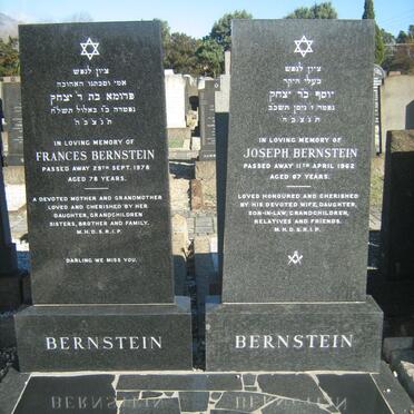 BERNSTEIN Joseph -1962 &amp; Frances -1978