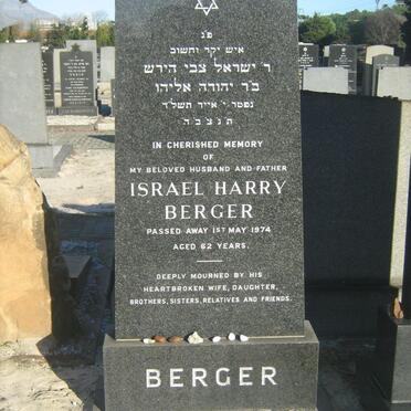 BERGER Israel Harry -1974