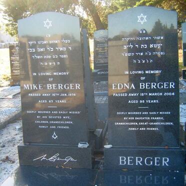 BERGER Mike -1974 &amp; Edna -2004