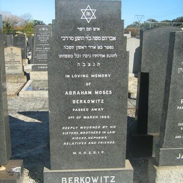 BERKOWITZ Abraham Moses -1965