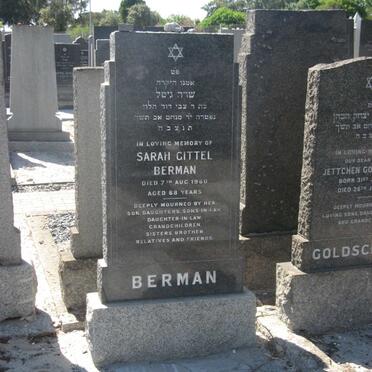 BERMAN Sarah Gittel -1960
